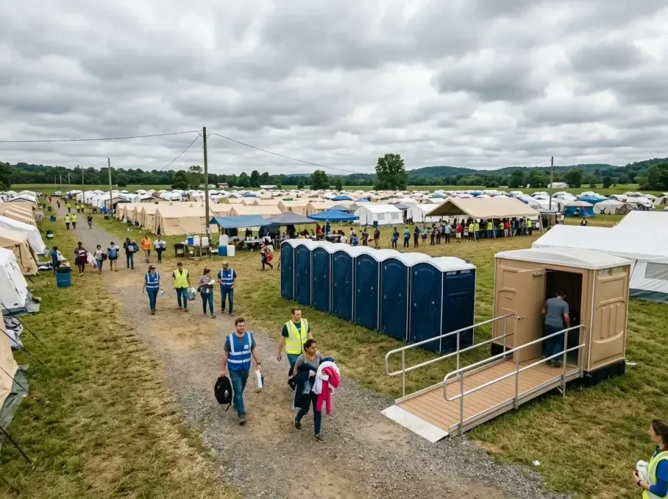 disaster-relief-camp-restrooms-010 — frequently asked questions, Dumpster & Portable Bathrooms Rental in Broadlands, VA